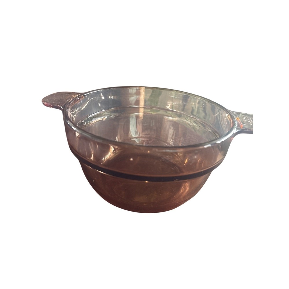 Corning Vision Ware Double Boiler Insert Amber Glass V-20-B France Pyrex Pot